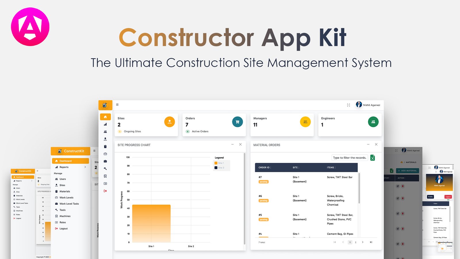 Construct Kit App — Construction Site Management System